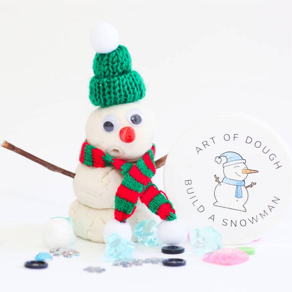 Sensory Dough: Build A Snowman Jar