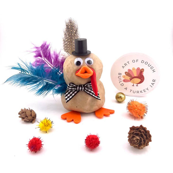 Sensory Dough: Build A Turkey Jar