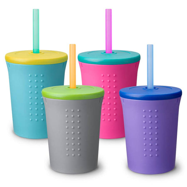 Toddler Silicone Straw Cup (12 oz.) by GoSili – Purple Tree Mama