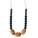 Austin in Black Teething Necklace