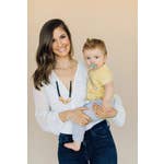 Austin in Black Teething Necklace