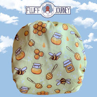 Busy Bees Diaper by Fluff Journey