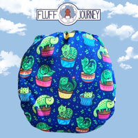 Cactus Cats Diaper by Fluff Journey