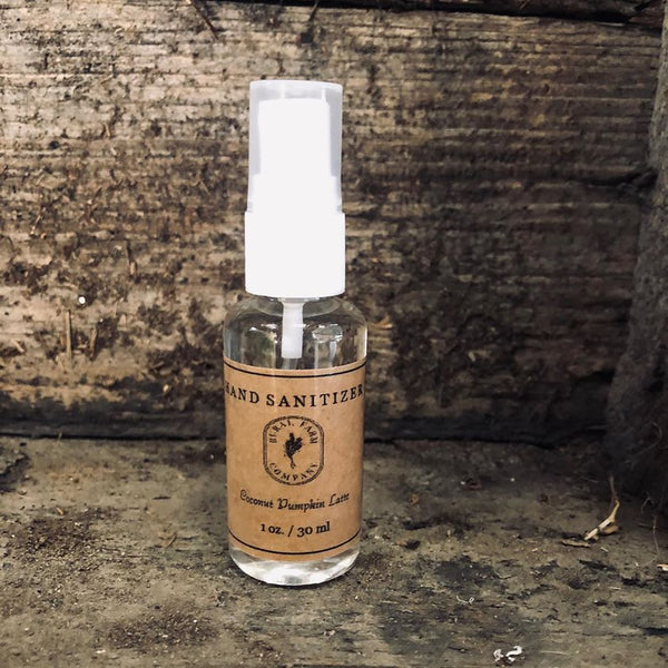 Coconut Pumpkin Latte Hand Sanitizer 1 oz by Rural Farm Co.