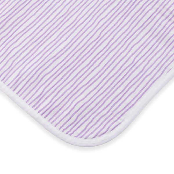 Purple Wave Hooded Towel & Washcloth Set by Bamboo Little