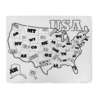 Foldable Silicone Map Placemat by GoSili