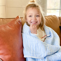 Blue Wave Blanket by Bamboo Little