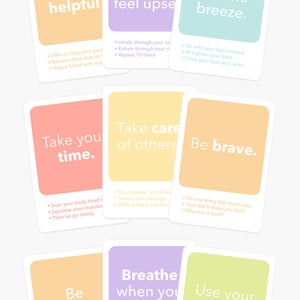 Mindfulness Flash Cards