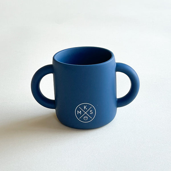Silicone Learning Handles Cup - Navy