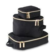 Black & Gold Packing Cubes by Itzy Ritzy