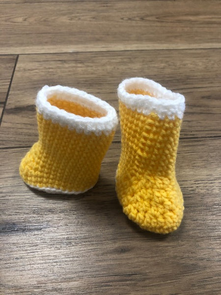 Yellow Rainbooties by Needlework Niche
