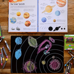 Solar System Chalkboard Placemat