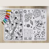Silicone Reusable Coloring Placemat - Multiple Designs
