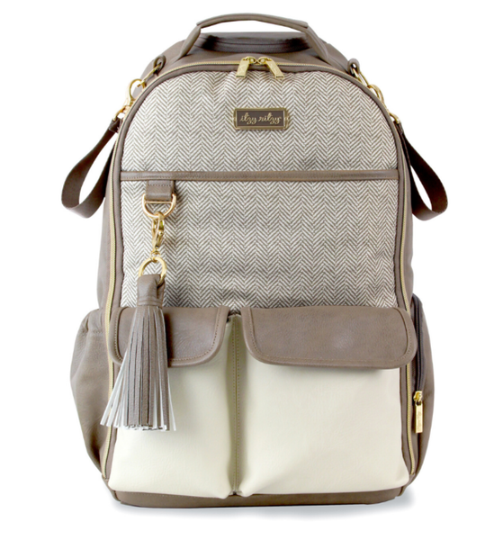 Vanilla Latte Boss Backpack Diaper Bag by Itzy Ritzy