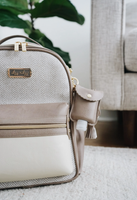 Taupe Cute 'n Clean Hand Sanitizer Charm Keychain by Itzy Ritzy