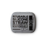 X-Long Silicone Straw with Tin by GoSili