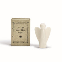 Miniature Little Guardian Angel Porcelain Figure