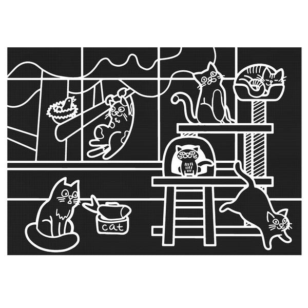 Cats Chalkboard Placemat by Imagination Starters
