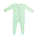 Bamboo Zippered Footie in Meadow Green by Bamboo Little