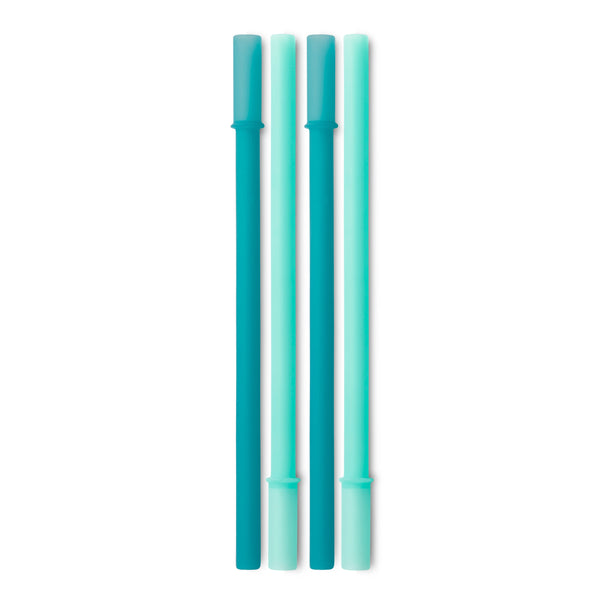 Teal Reusable Connectable Silicone Straws by GoSili